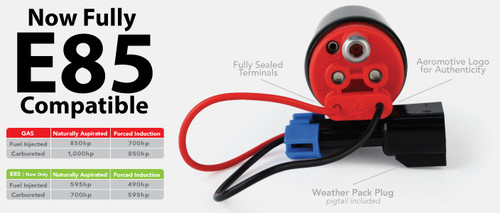 Electric Fuel Pump E85/Gas Offset Inlet