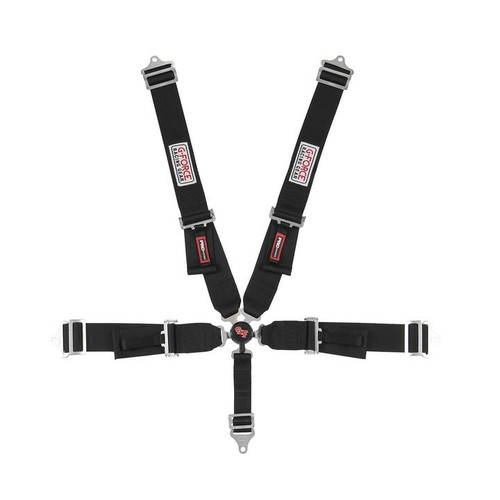 G-FORCE Racing Camlock 5 Point Harness - SFI 16.1 - Black