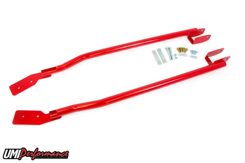 UMI Performance 2002-R 2002-B 1993-2002 GM F-Body Tubular Subframe Connectors – Bolt-In - Red