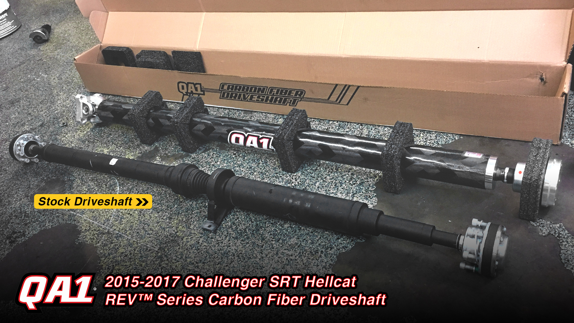 QA1's NEW Hellcat Carbon Fiber Driveshaft Installed by True Street