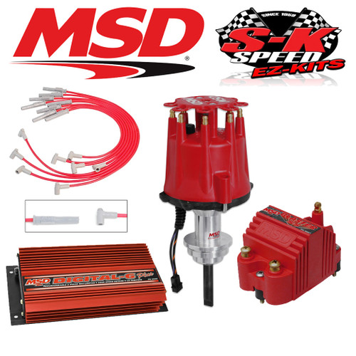 MSD Ignition Kit Digital 6 Plus/Distributor/Wires/Blaster Coil Chrysler  318-360