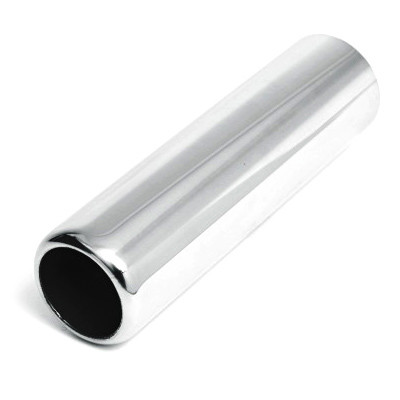 2 Pieces Stainless Steel Exhaust Tip Rolled Oval Slant 2.5" Inlet 5.5