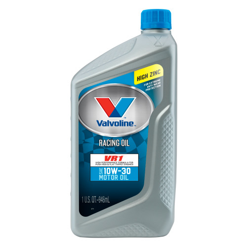 Valvoline VV205 VR1 10W30 Racing Motor Oil With High Zinc Quart