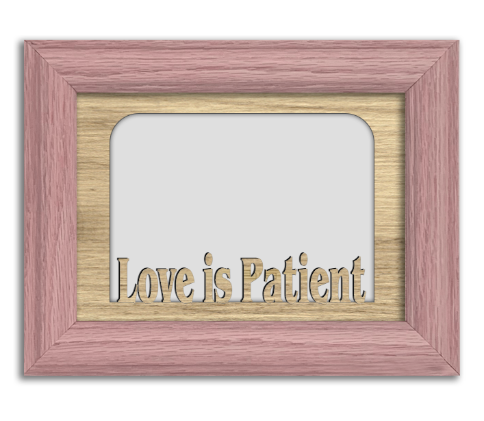 love is patient photo frame