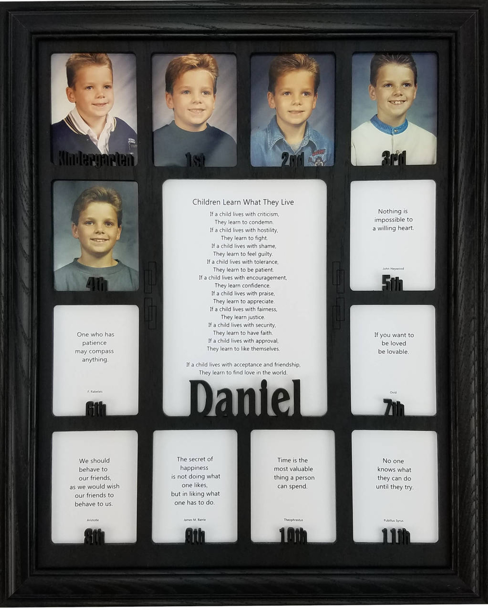 School Years Picture Frame Collage- Personalized Original 11x14