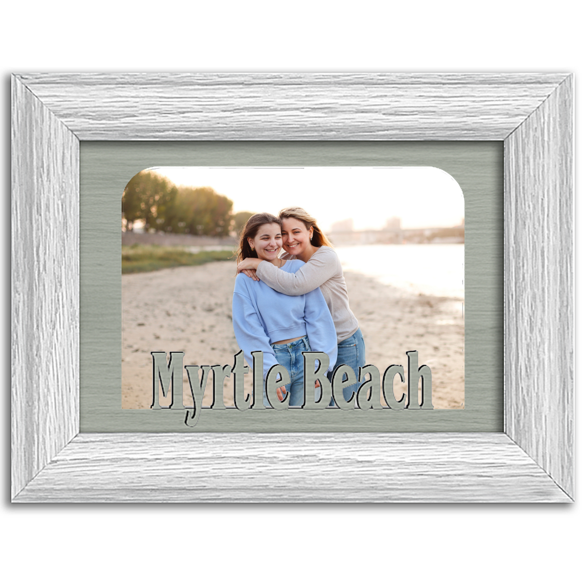 Products :: Matching Assortment Serene Small Collage Picture Frames,  Subdued Rainbow Customized Wall for Wedding Photos. Sizes 4x6-11x14, ATHENS
