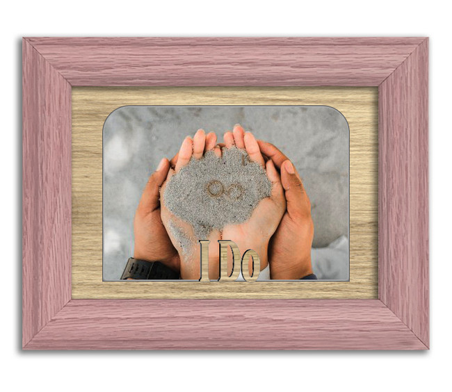 I Do Table Tabletop Picture Frame - Holds 4x6 Photo - Multiple Color Options