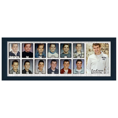 School Years Picture Frame Collage Personalized 12x20