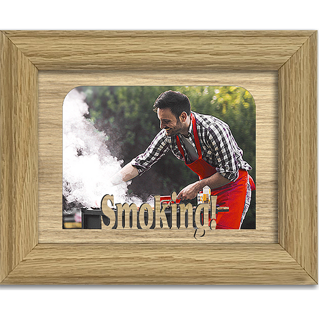 Smoking! Tabletop Picture Frame - Holds 4x6 Photo - Multiple Color Options