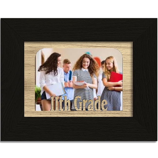 11th Grade Tabletop Picture Frame - Holds 4x6 Photo - Multiple Color Options
