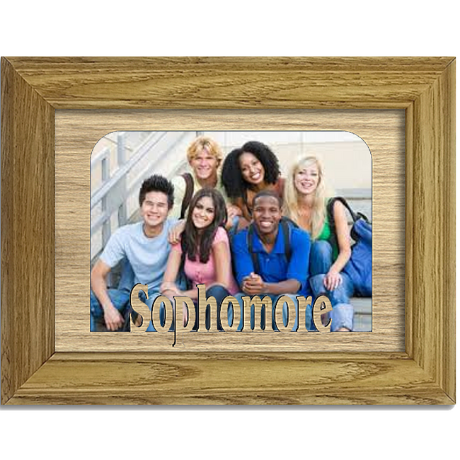 Sophomore Tabletop Picture Frame - Holds 4x6 Photo - Multiple Color Options