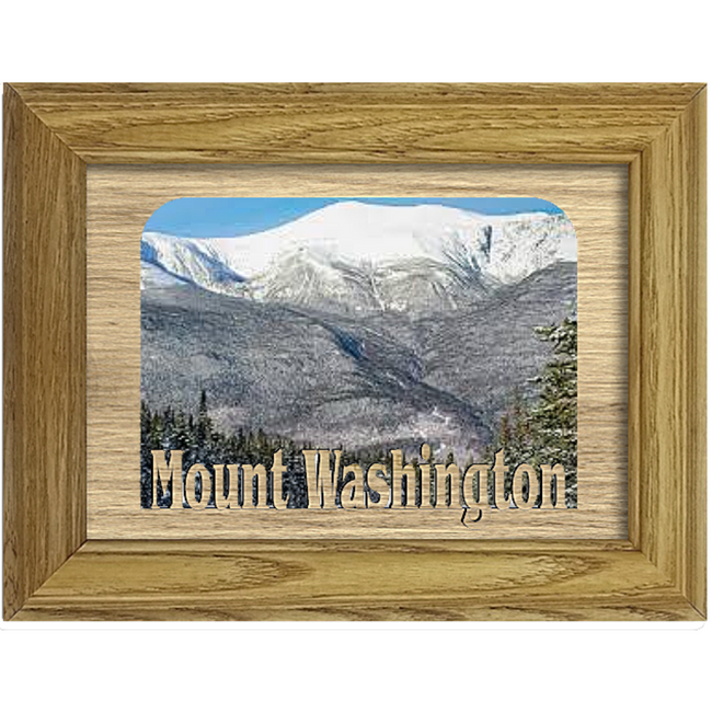 Mount Washington Tabletop Picture Frame - Holds 4x6 Photo - Multiple Color Options