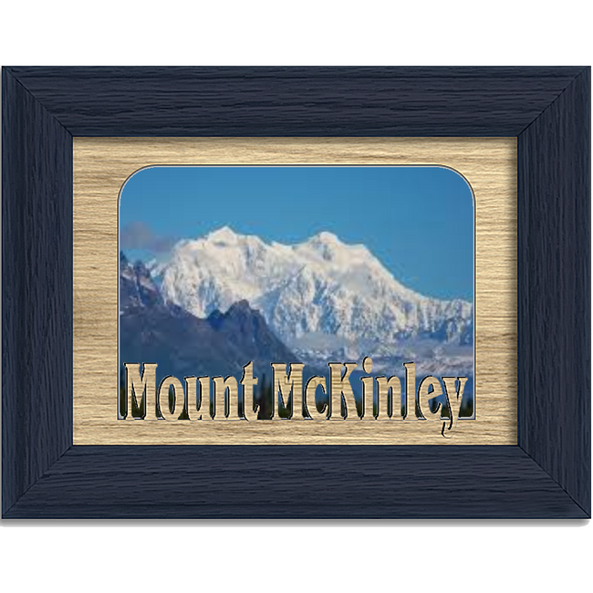 Mount McKinley Tabletop Picture Frame - Holds 4x6 Photo - Multiple Color Options