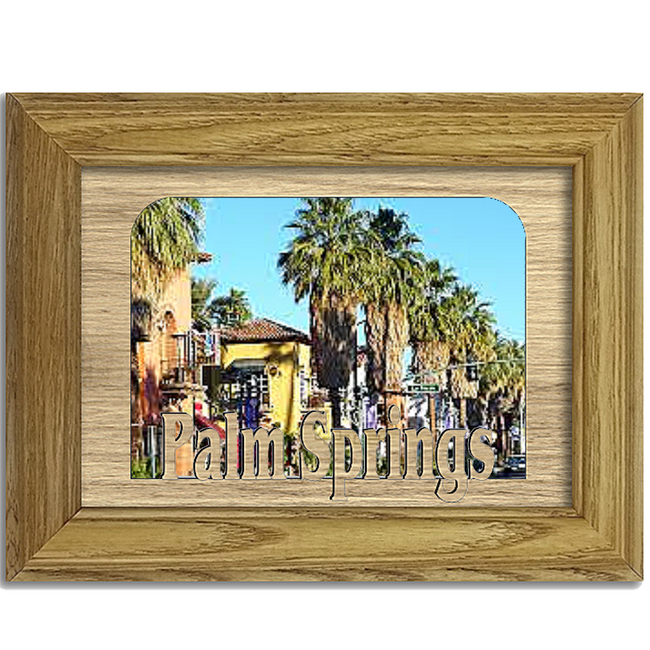 Palm Springs Tabletop Picture Frame - Holds 4x6 Photo - Multiple Color Options