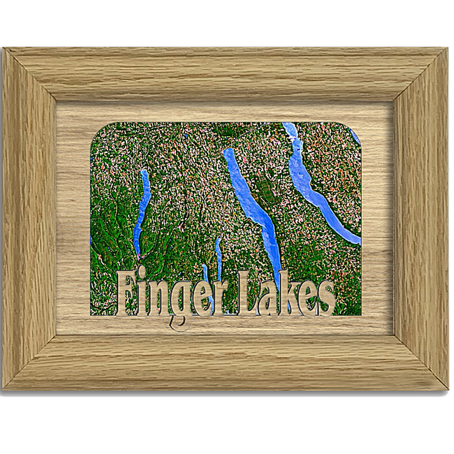 Finger Lakes Tabletop Picture Frame - Holds 4x6 Photo - Multiple Color Options
