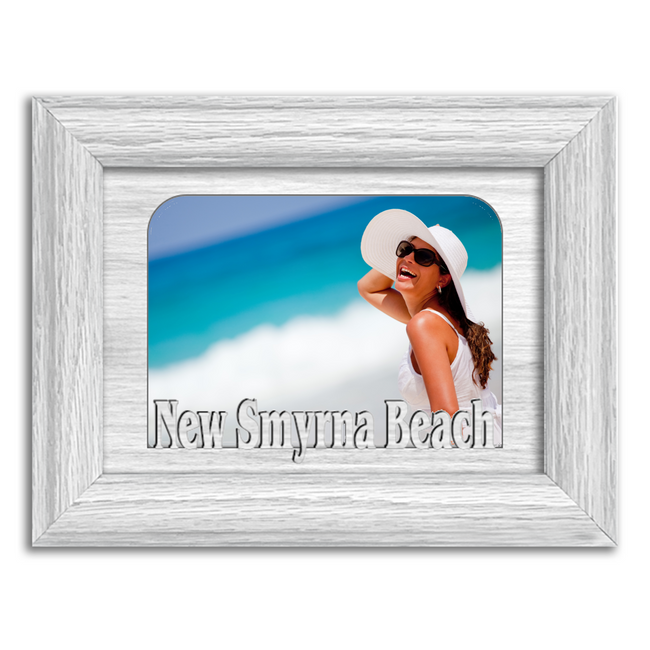 New Smyrna Tabletop Picture Spring Break Frame - Holds 4x6 Photo - Multiple Color Options