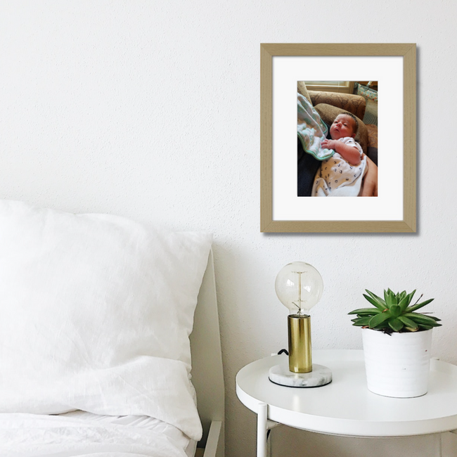 11x14 Picture Frame with Matboard - Holds One 8x10 Image 