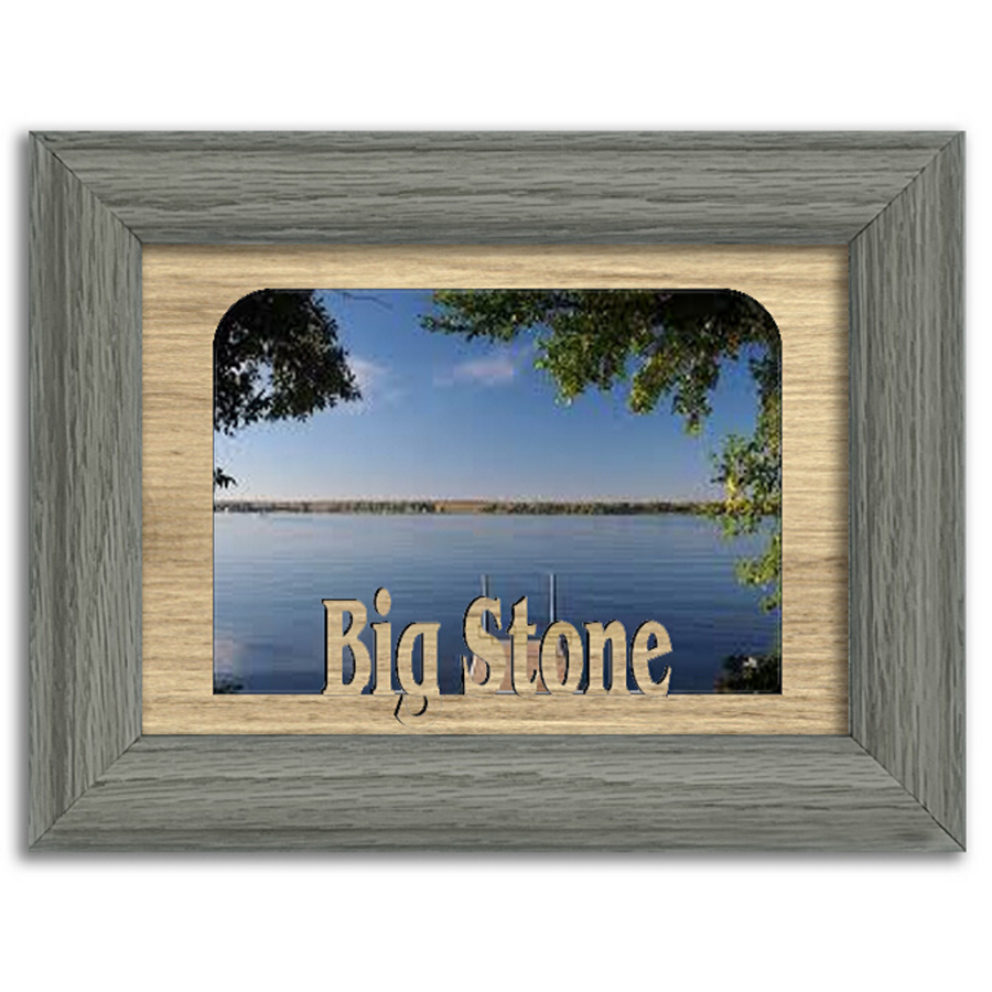 Dakota Big Stone Lake Personalized Custom Lake Name Picture Frame 5x7