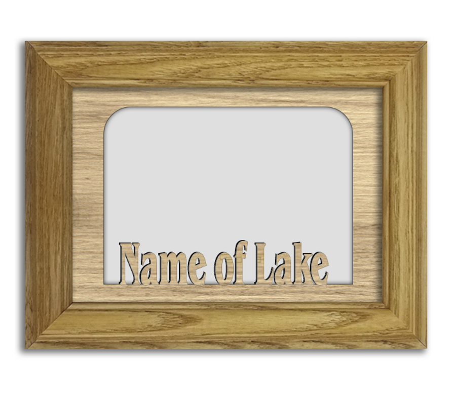 Personalized Custom Lake Tabletop Name Picture Frame