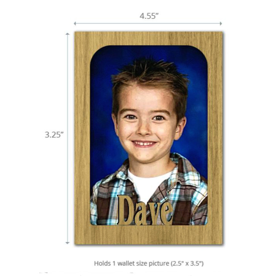 Magnetic Photo Frame - Personalized with Any Name - Refrigerator Magnet for School Locker, File Cabinet - Multiple Color Options