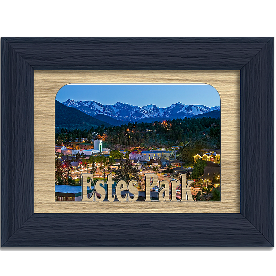 Estes Park Tabletop Picture Frame - Holds 4x6 Photo - Multiple Color Options