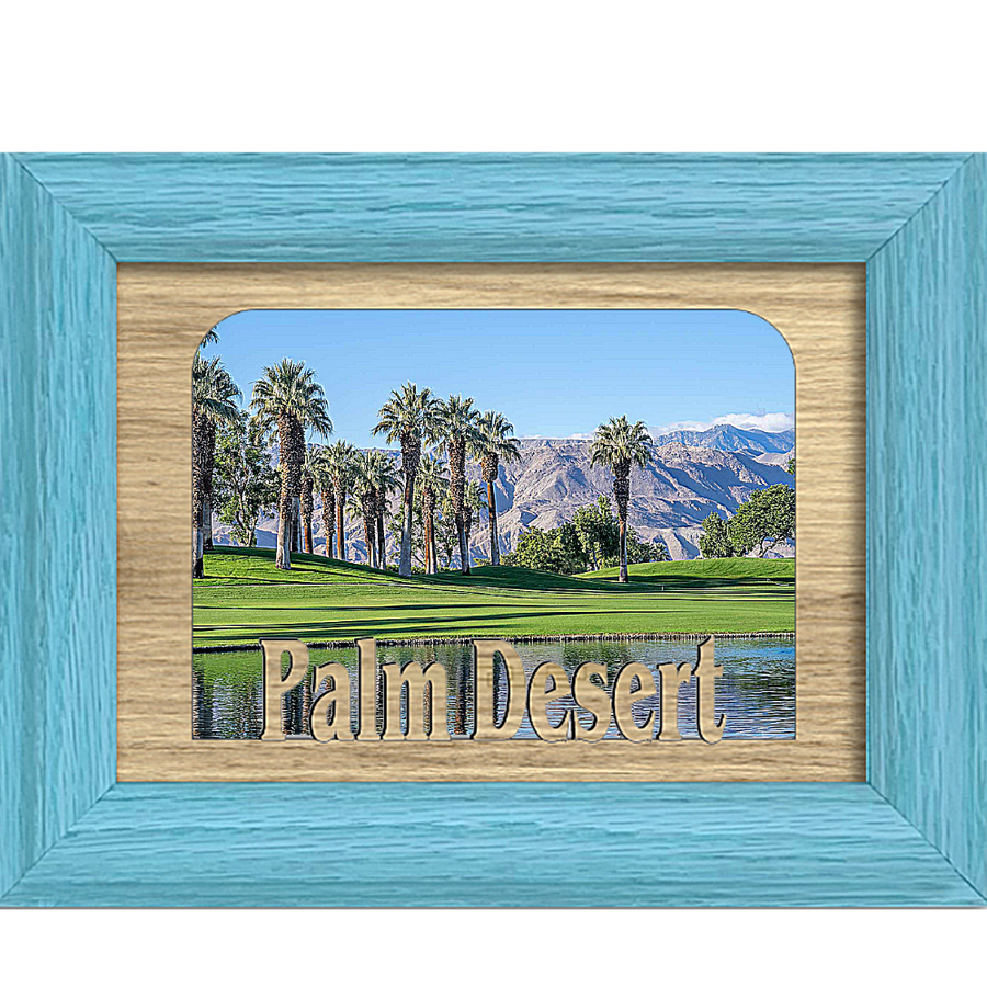 Palm Desert Tabletop Picture Frame - Holds 4x6 Photo - Multiple Color Options