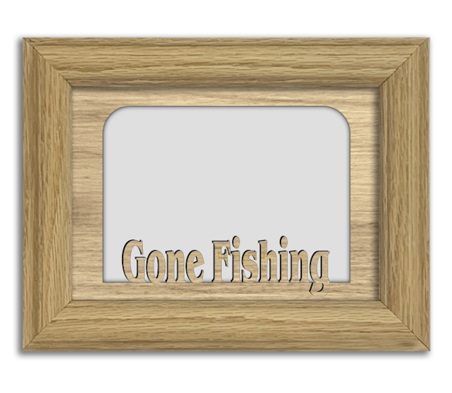 Gone Fishing Tabletop Picture Frame