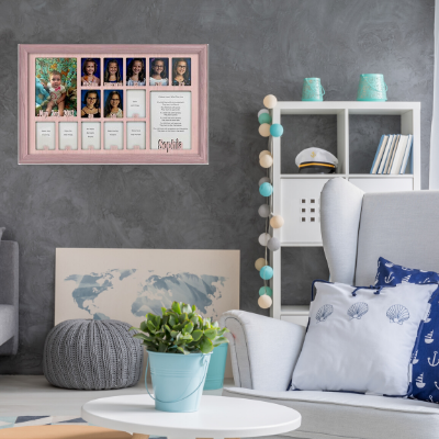 Personalized 12 Month Photo Collage - 16x20 Modern Frames –