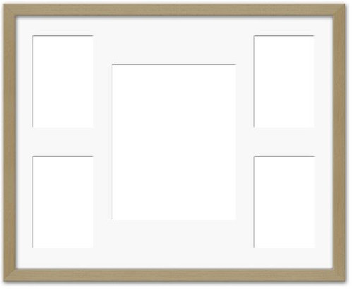 16x20 Picture Frame with Matboard - Holds Six 5x7 Photos