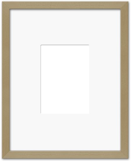 8x10 Picture Frame with Matboard - Holds One 5x7 Image