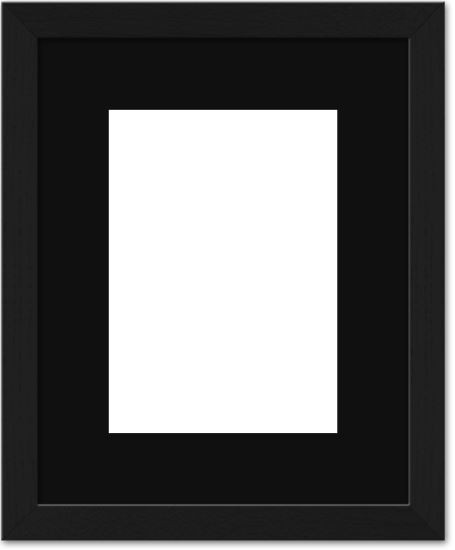 8x10 Mat for 5x7 Photo - White with Black Core Matboard for Frames Measuring 8 x 10 In- to Display Art Measuring 5 x 7 Inches