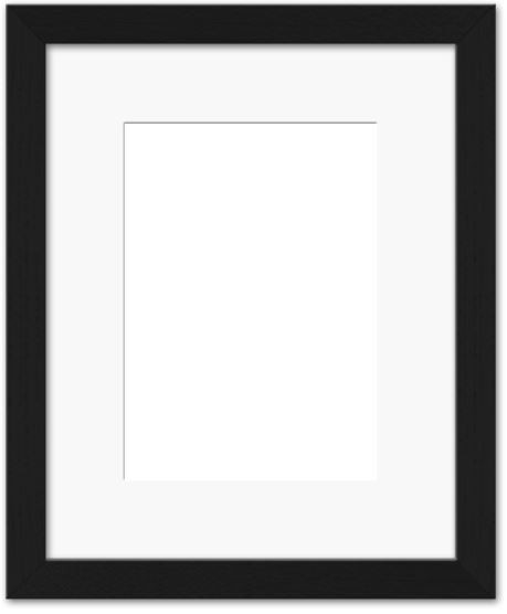 8x10 Mat for 5x7 Photo - White with Black Core Matboard for Frames Measuring 8 x 10 In- to Display Art Measuring 5 x 7 Inches