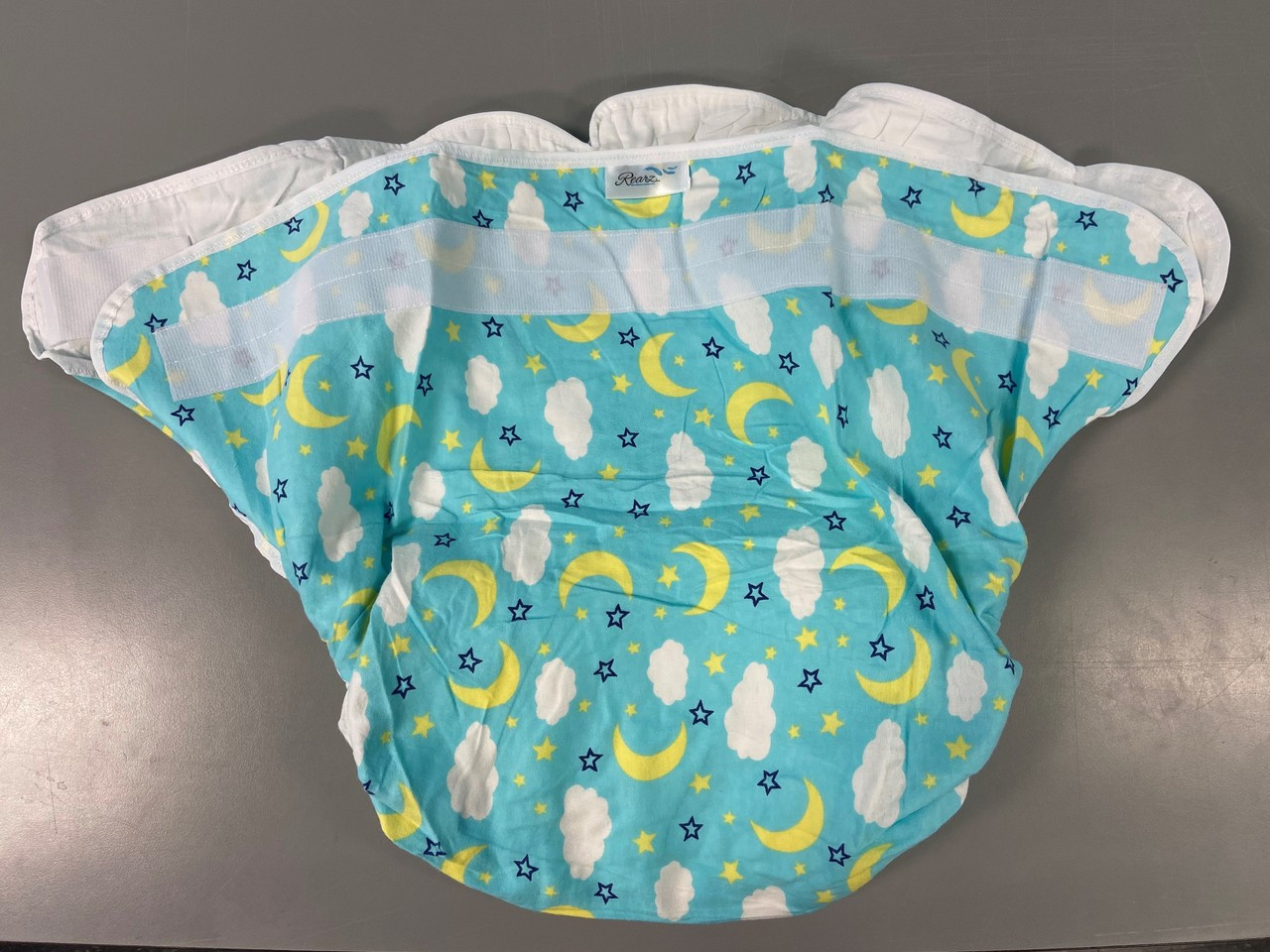Omutsu Bulky Nighttime Adult Cloth Diaper Blue Clouds