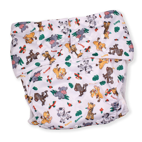 Adult Pocket Diaper - Safari