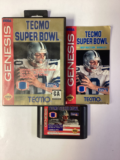 Tecmo Super Bowl- Sega Genesis Boxed