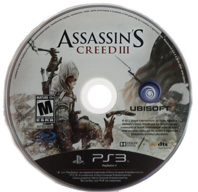 Assassins Creed 3 III - Ps3