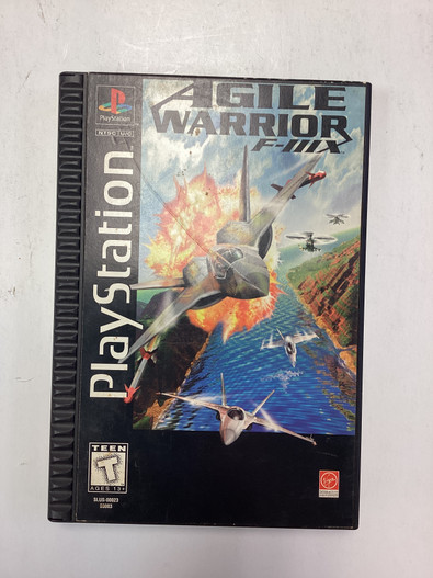 Agile Warrior F-IIIX- PS1 PlayStation Long Box