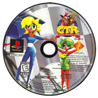 CTR Crash Team Racing (Disc Only) - Playstation 1 Ps1 (Used)