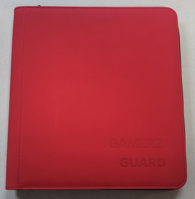 Red 12 Pocket Zipper Binder