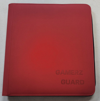 Dark Red 12 Pocket Zipper Binder
