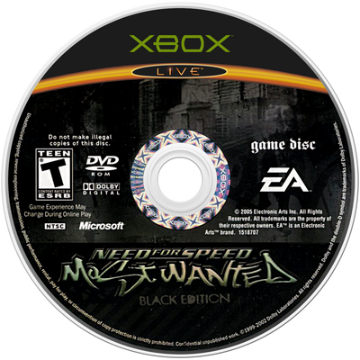 Need for Speed: Most Wanted Black Edition - Xbox