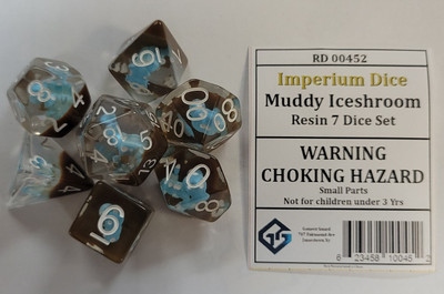 Muddy Iceshroom Resin 7 Dice Set