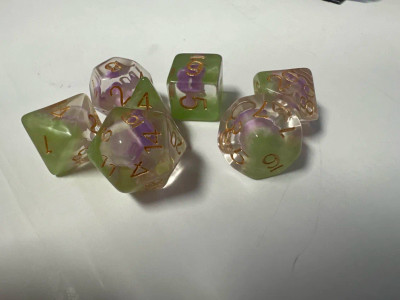 Jungle FaeShroom Resin 7 Dice Set Jungle FaeShroom Resin 7 Dice Set