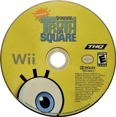 Spongebob Truth or Square - Nintendo Wii