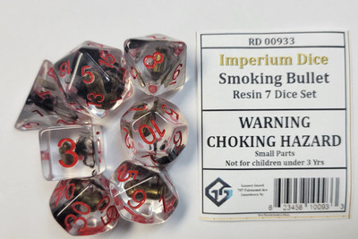 Smoking Bullet Resin 7 Dice Set
