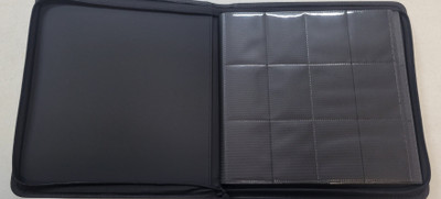 Black 12 Pocket Zipper Binder