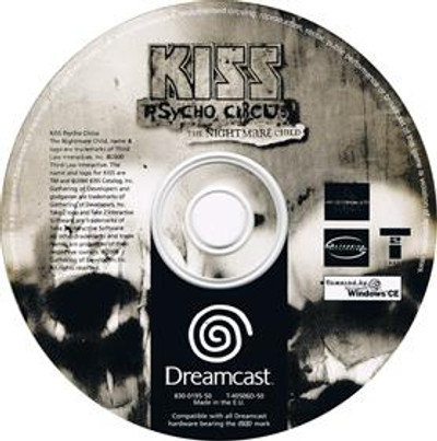KISS PSYCHO CIRCUS THE NIGHTMARE CHILD - Sega Dreamcast