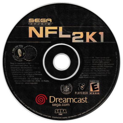 NFL 2K1 - SEGA Dreamcast