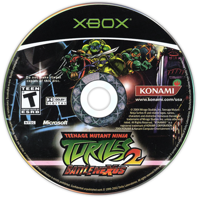 Teenage Mutant Ninja Turtles 2 Battle Nexus- Xbox