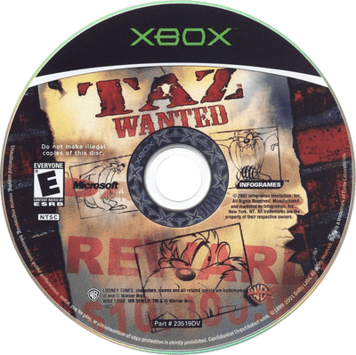 Taz Wanted - Xbox 